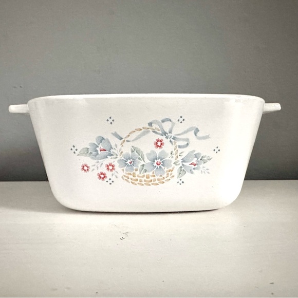 Vintage Corning Ware - Blue Ribbon Basket, P-43-B, Set of 2, each 700 ml - Picture 2 of 6